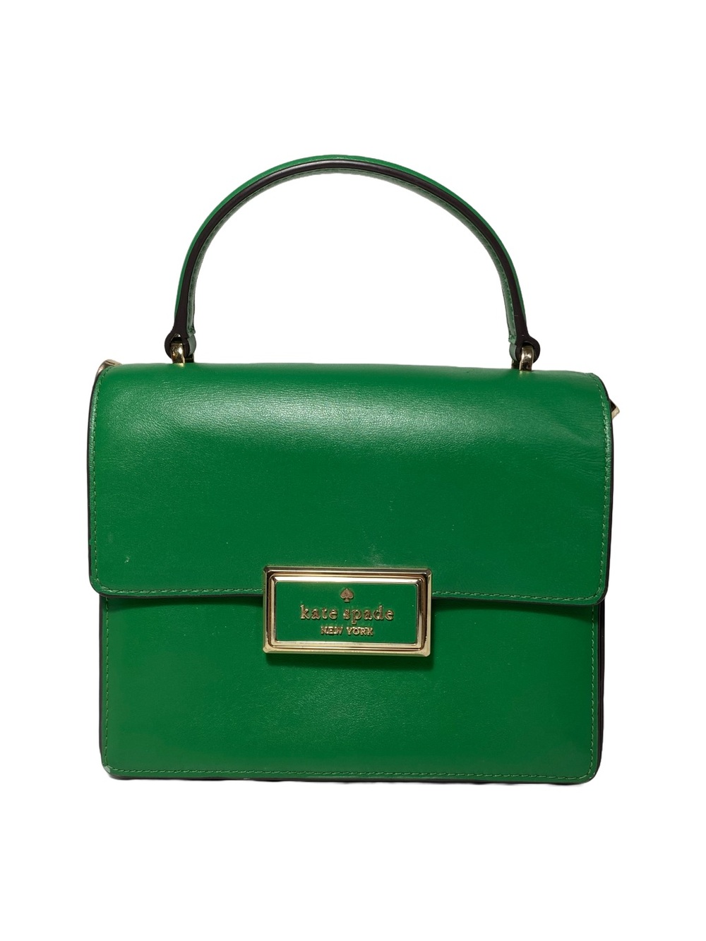 ♠️ Kate Spade | Apple Green Top-Handle Leather Purse 🍏